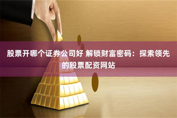股票开哪个证券公司好 解锁财富密码：探索领先的股票配资网站